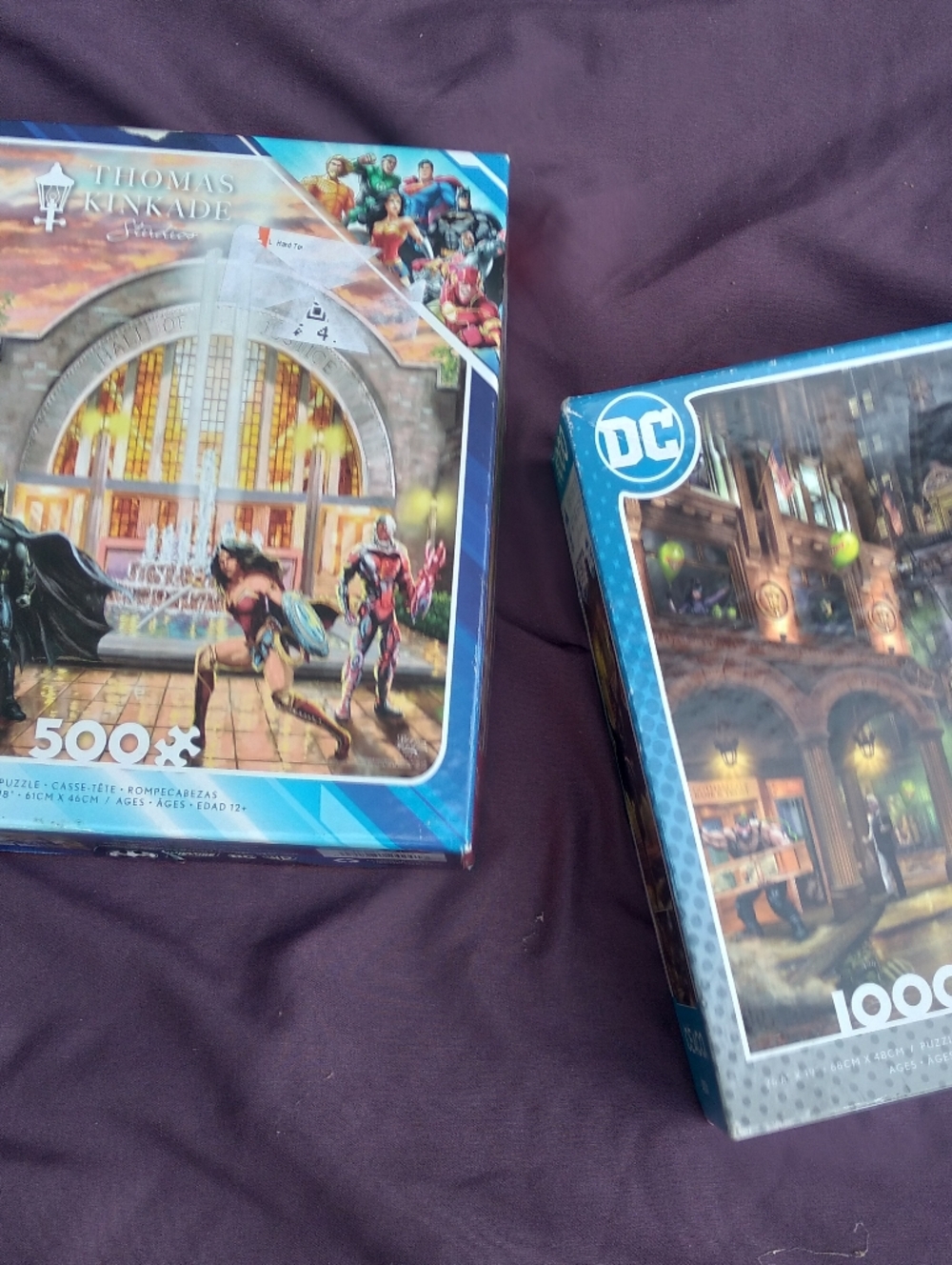 DC Justice League Puzzle Set in Blue and Multicolor
